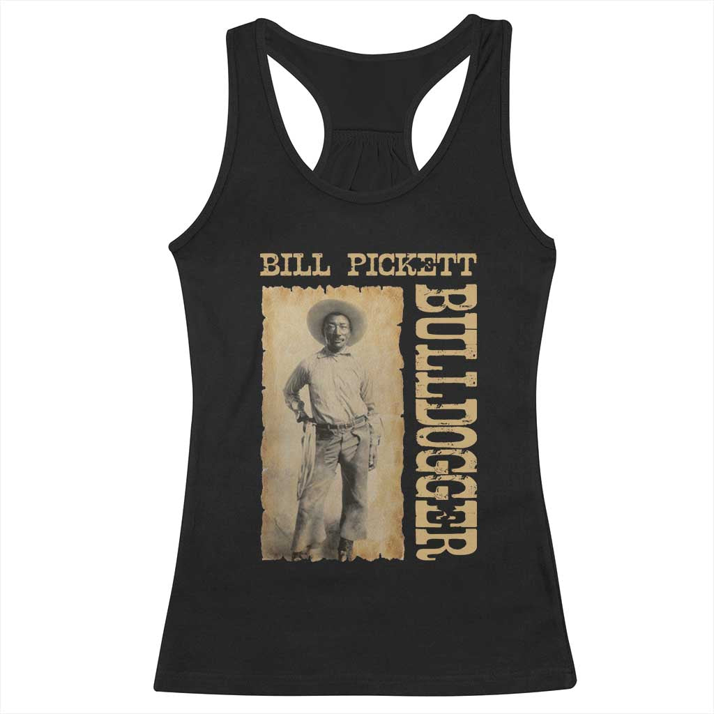 Bill Pickett The Bulldogger Racerback Tank Top Western African American Cowboy TS11 Black Print Your Wear