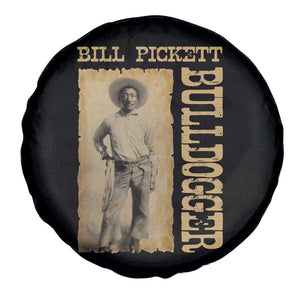 Bill Pickett The Bulldogger Spare Tire Cover Western African American Cowboy TS11 Print Your Wear