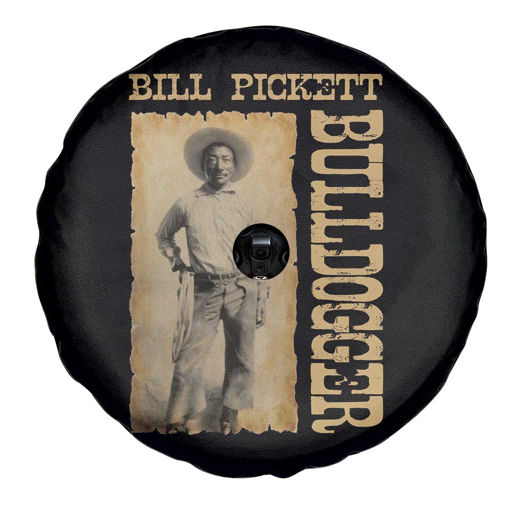 Bill Pickett The Bulldogger Spare Tire Cover Western African American Cowboy TS11 Print Your Wear