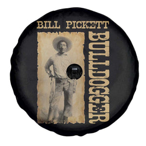 Bill Pickett The Bulldogger Spare Tire Cover Western African American Cowboy TS11 Print Your Wear