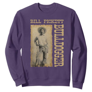 Bill Pickett The Bulldogger Sweatshirt Western African American Cowboy TS11 Purple Print Your Wear