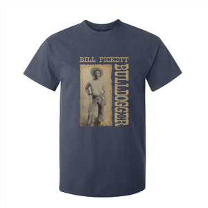 Bill Pickett The Bulldogger T Shirt For Kid Western African American Cowboy TS11 Navy Print Your Wear
