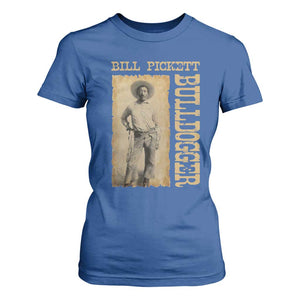 Bill Pickett The Bulldogger T Shirt For Women Western African American Cowboy TS11 Royal Blue Print Your Wear