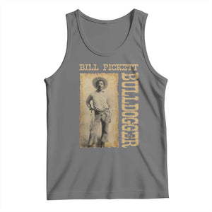 Bill Pickett The Bulldogger Tank Top Western African American Cowboy TS11 Black Heather Print Your Wear