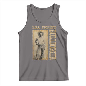 Bill Pickett The Bulldogger Tank Top Western African American Cowboy TS11 Deep Heather Print Your Wear