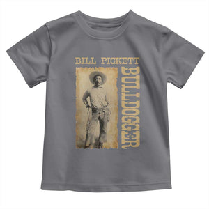 Bill Pickett The Bulldogger Toddler T Shirt Western African American Cowboy TS11 Charcoal Print Your Wear