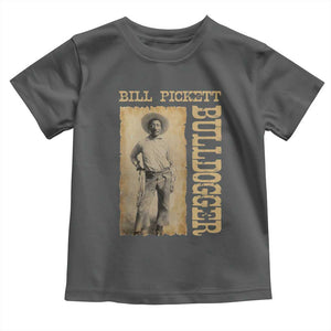 Bill Pickett The Bulldogger Toddler T Shirt Western African American Cowboy TS11 Dark Heather Print Your Wear
