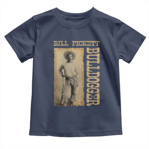Bill Pickett The Bulldogger Toddler T Shirt Western African American Cowboy TS11 Navy Print Your Wear