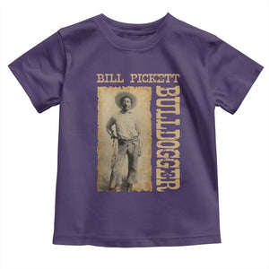 Bill Pickett The Bulldogger Toddler T Shirt Western African American Cowboy TS11 Purple Print Your Wear