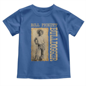 Bill Pickett The Bulldogger Toddler T Shirt Western African American Cowboy TS11 Royal Blue Print Your Wear