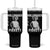 Bill Pickett Tumbler With Handle Bulldogger Black Cowboy Western Legend Vintage TS02 One Size: 40 oz Black Print Your Wear