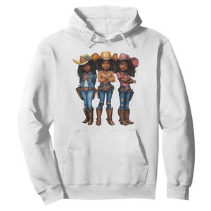 Black African American Cowgirl Baby Western Country Texas Hoodie TS11 White Print Your Wear