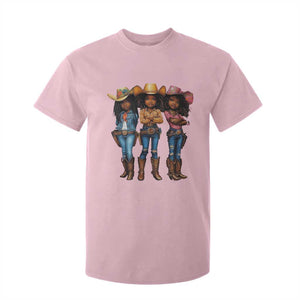 Black African American Cowgirl Baby Western Country Texas T Shirt For Kid TS11 Light Pink Print Your Wear