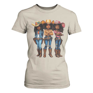 Black African American Cowgirl Baby Western Country Texas T Shirt For Women TS11 Sand Print Your Wear
