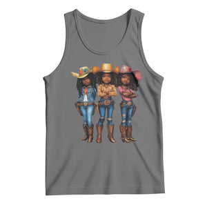 Black African American Cowgirl Baby Western Country Texas Tank Top TS11 Black Heather Print Your Wear