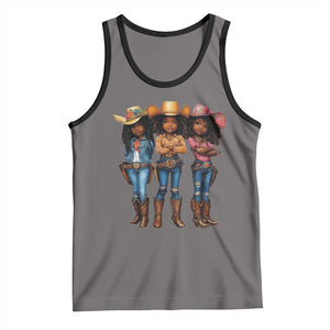 Black African American Cowgirl Baby Western Country Texas Tank Top TS11 Deep Heather Black Print Your Wear