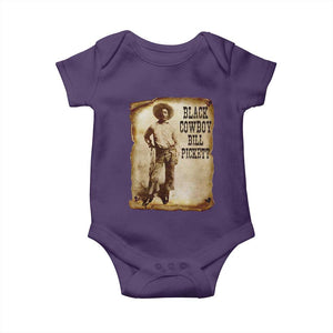Black Cowboy Bill Pickett Baby Onesie African American Cowboys Black History TS10 Purple Print Your Wear