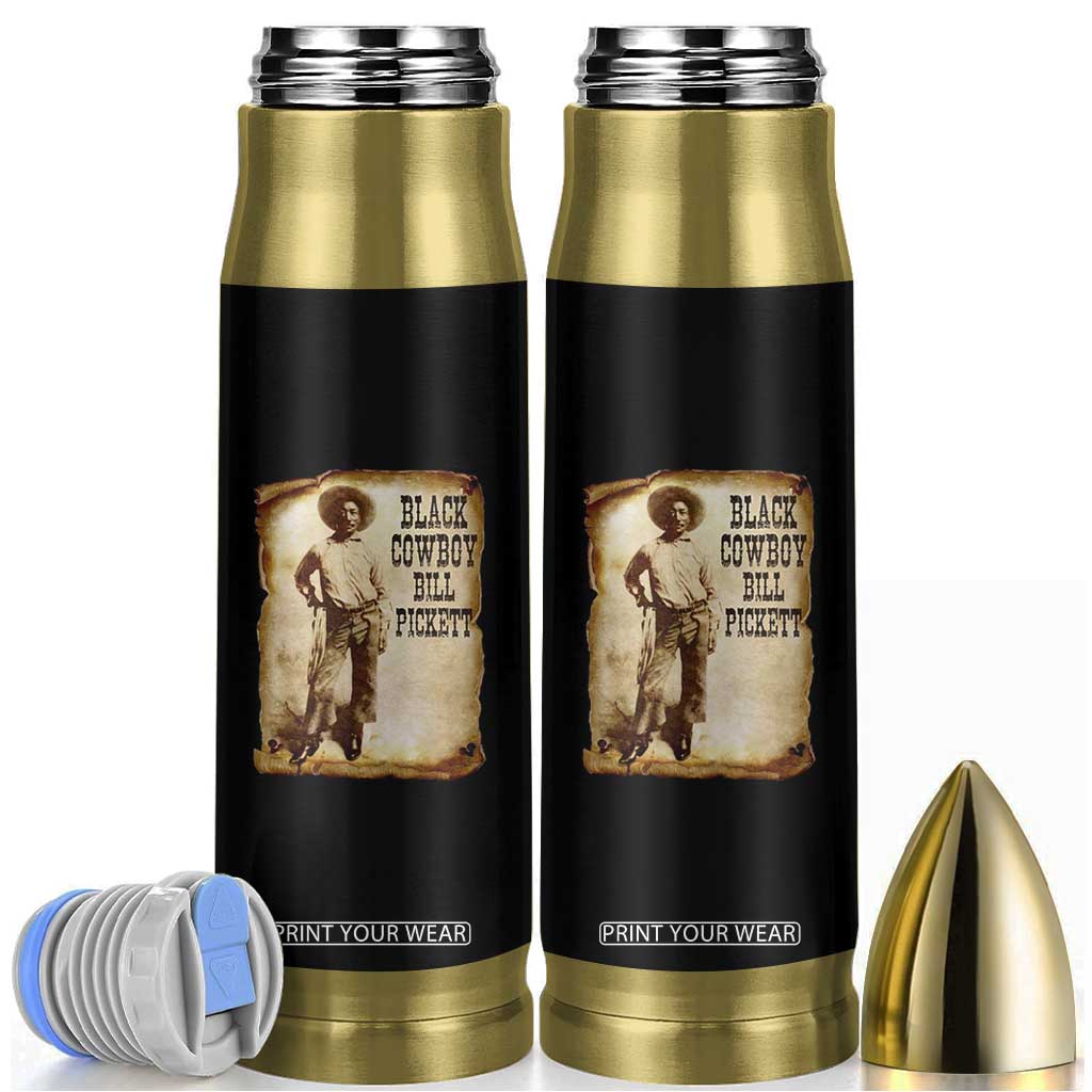 Black Cowboy Bill Pickett Bullet Tumbler African American Cowboys Black History TS10 Black Print Your Wear
