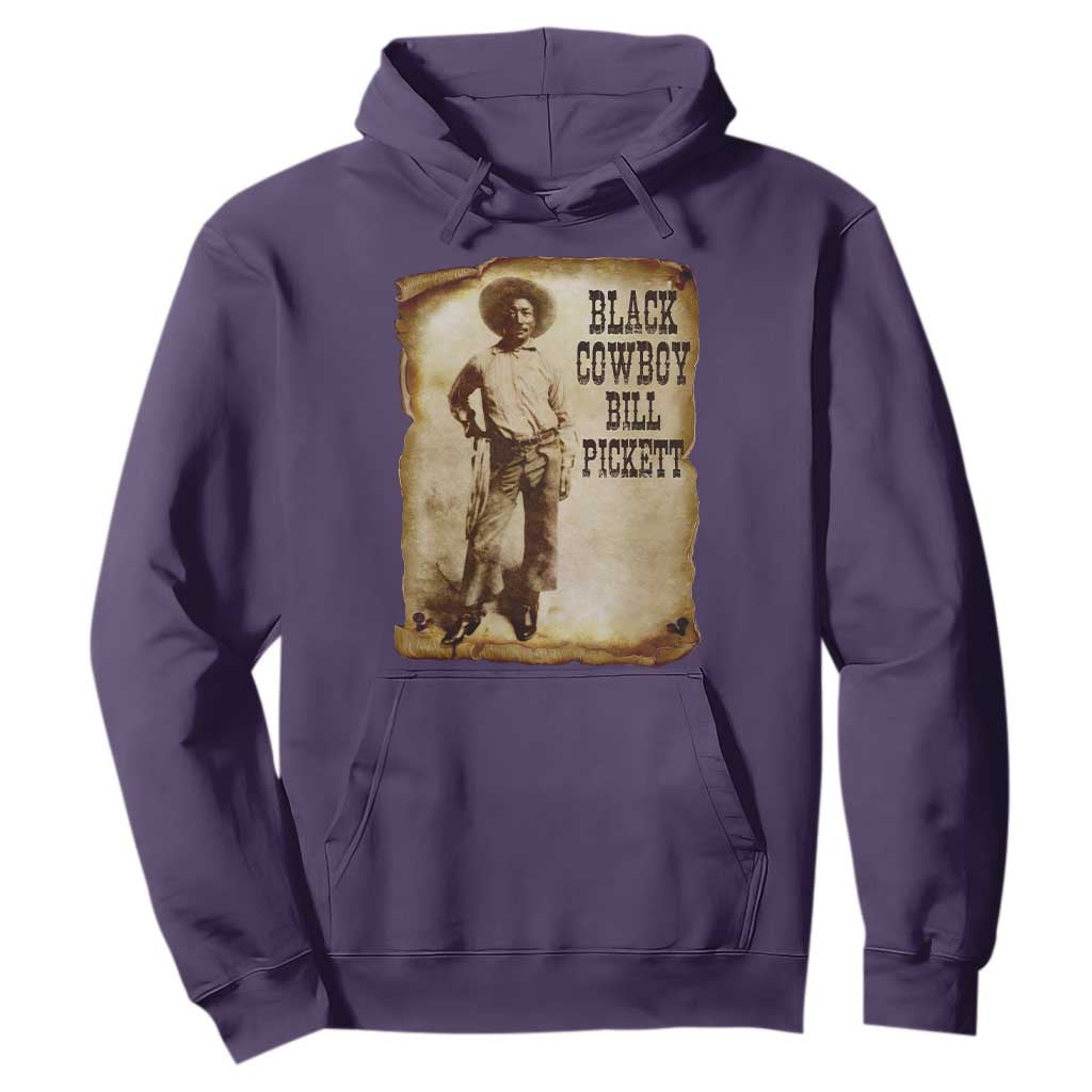Black Cowboy Bill Pickett Hoodie African American Cowboys Black History TS10 Purple Print Your Wear