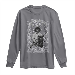 Black Cowboy Bill Pickett Long Sleeve Shirt African American Cowboy History TS11 Charcoal Print Your Wear