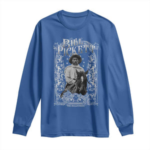 Black Cowboy Bill Pickett Long Sleeve Shirt African American Cowboy History TS11 Royal Blue Print Your Wear