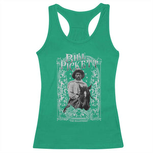Black Cowboy Bill Pickett Racerback Tank Top African American Cowboy History TS11 Irish Green Print Your Wear