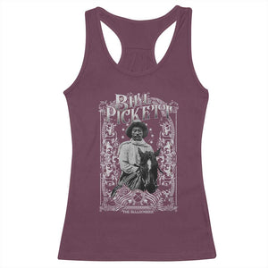 Black Cowboy Bill Pickett Racerback Tank Top African American Cowboy History TS11 Maroon Print Your Wear