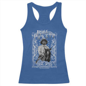 Black Cowboy Bill Pickett Racerback Tank Top African American Cowboy History TS11 Royal Blue Print Your Wear