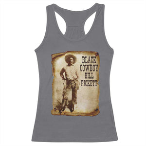Black Cowboy Bill Pickett Racerback Tank Top African American Cowboys Black History TS10 Charcoal Print Your Wear