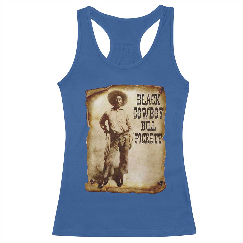 Black Cowboy Bill Pickett Racerback Tank Top African American Cowboys Black History TS10 Royal Blue Print Your Wear