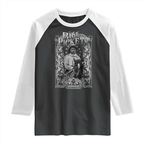 Black Cowboy Bill Pickett Raglan Shirt African American Cowboy History TS11 Black White Print Your Wear