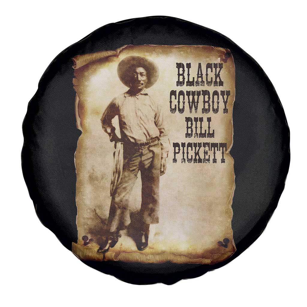 Black Cowboy Bill Pickett Spare Tire Cover African American Cowboys Black History TS10 Print Your Wear
