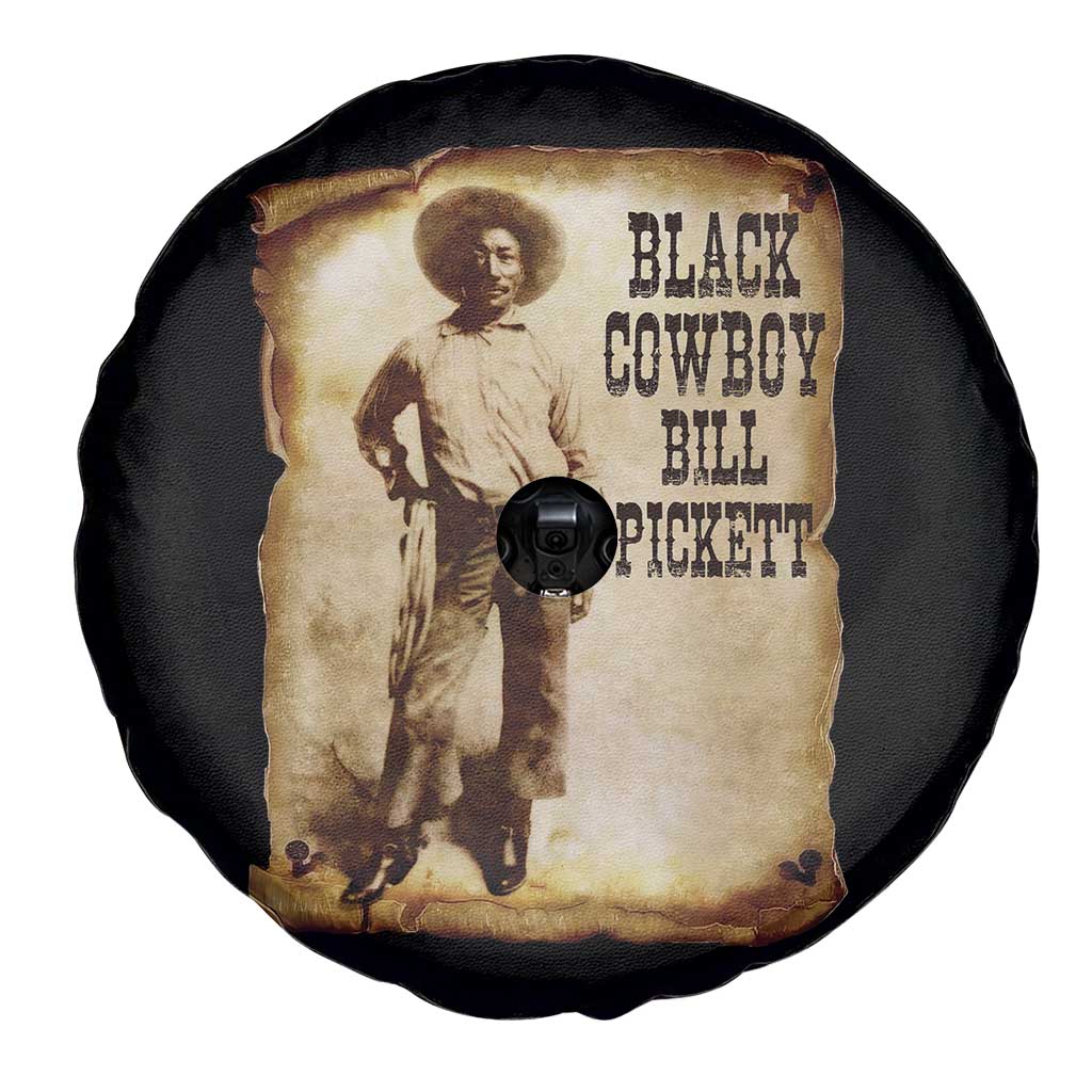 Black Cowboy Bill Pickett Spare Tire Cover African American Cowboys Black History TS10 Print Your Wear