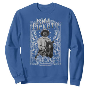 Black Cowboy Bill Pickett Sweatshirt African American Cowboy History TS11 Royal Blue Print Your Wear