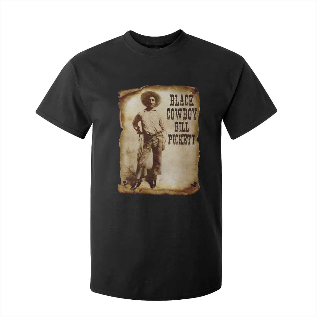 Black Cowboy Bill Pickett T Shirt For Kid African American Cowboys Black History TS10 Black Print Your Wear