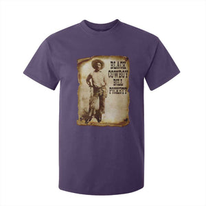 Black Cowboy Bill Pickett T Shirt For Kid African American Cowboys Black History TS10 Purple Print Your Wear