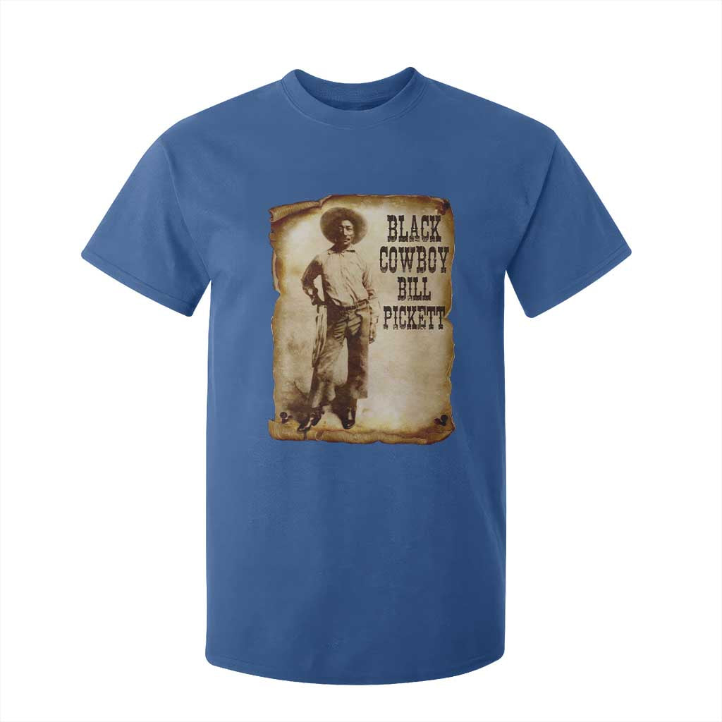 Black Cowboy Bill Pickett T Shirt For Kid African American Cowboys Black History TS10 Royal Blue Print Your Wear