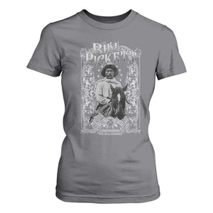Black Cowboy Bill Pickett T Shirt For Women African American Cowboy History TS11 Charcoal Print Your Wear