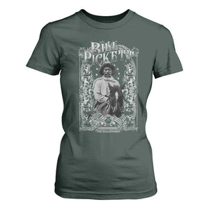 Black Cowboy Bill Pickett T Shirt For Women African American Cowboy History TS11 Dark Forest Green Print Your Wear