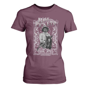 Black Cowboy Bill Pickett T Shirt For Women African American Cowboy History TS11 Maroon Print Your Wear