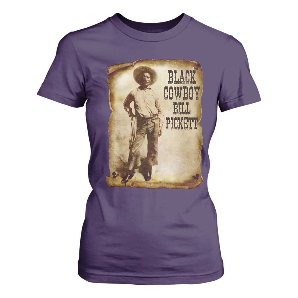 Black Cowboy Bill Pickett T Shirt For Women African American Cowboys Black History TS10 Purple Print Your Wear