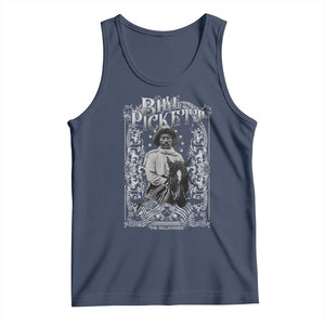 Black Cowboy Bill Pickett Tank Top African American Cowboy History TS11 Navy Print Your Wear