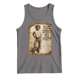 Black Cowboy Bill Pickett Tank Top African American Cowboys Black History TS10 Deep Heather Print Your Wear