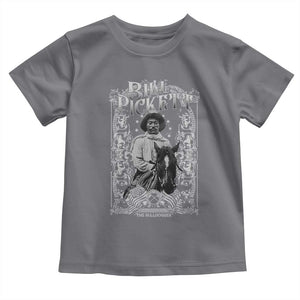 Black Cowboy Bill Pickett Toddler T Shirt African American Cowboy History TS11 Charcoal Print Your Wear