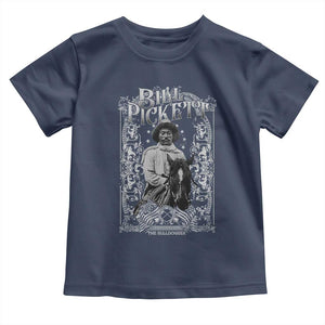 Black Cowboy Bill Pickett Toddler T Shirt African American Cowboy History TS11 Navy Print Your Wear