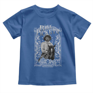 Black Cowboy Bill Pickett Toddler T Shirt African American Cowboy History TS11 Royal Blue Print Your Wear