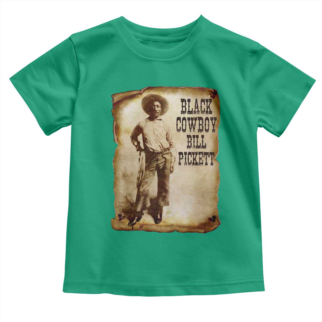 Black Cowboy Bill Pickett Toddler T Shirt African American Cowboys Black History TS10 Irish Green Print Your Wear