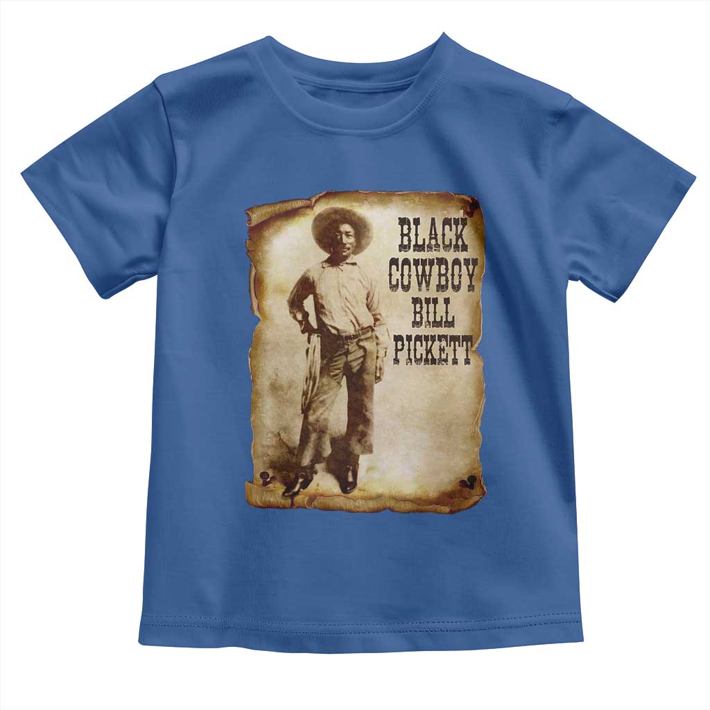 Black Cowboy Bill Pickett Toddler T Shirt African American Cowboys Black History TS10 Royal Blue Print Your Wear