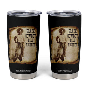 Black Cowboy Bill Pickett Tumbler Cup African American Cowboys Black History TS10 Black Print Your Wear