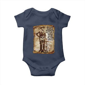 Black Cowboy Isom Dart Baby Onesie African American Cowboys Black History TS10 Navy Print Your Wear